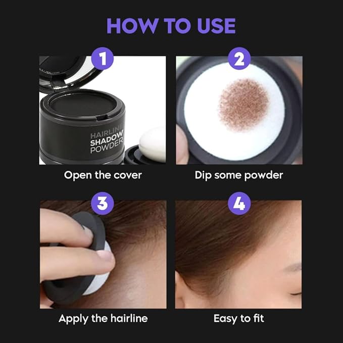 Instant Root Touch-Up Powder for Gray Hair Coverage