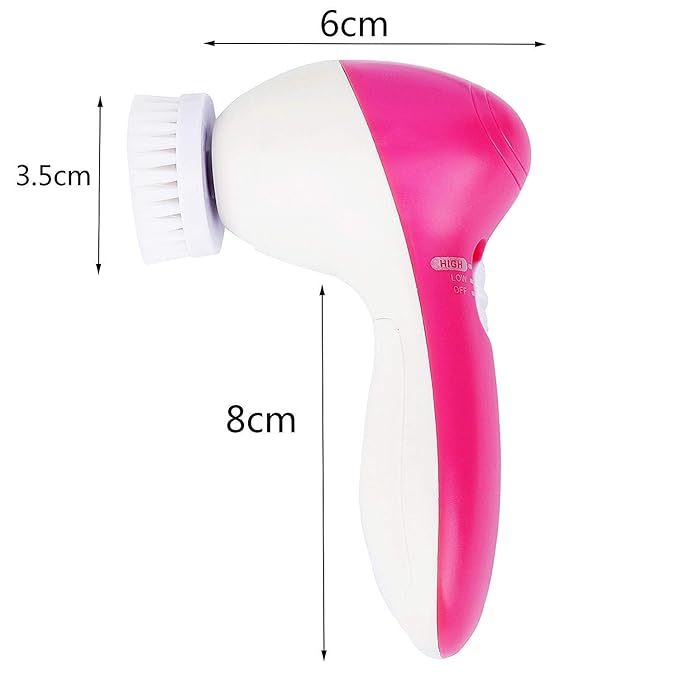 5-in-1 Facial Cleansing Brush & Electric Face Massager
