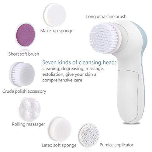 5-in-1 Facial Cleansing Brush & Electric Face Massager