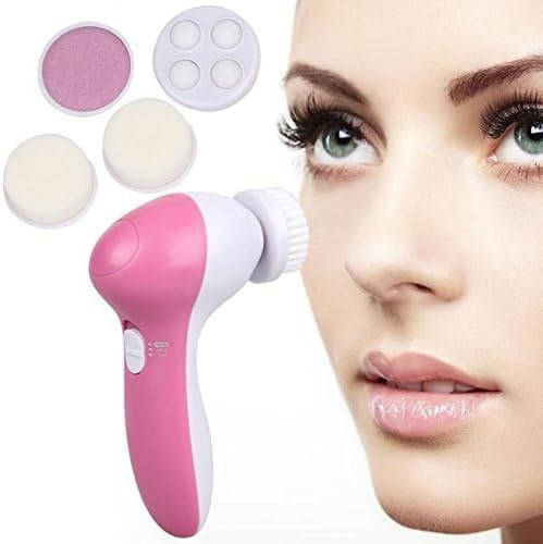 5-in-1 Facial Cleansing Brush & Electric Face Massager