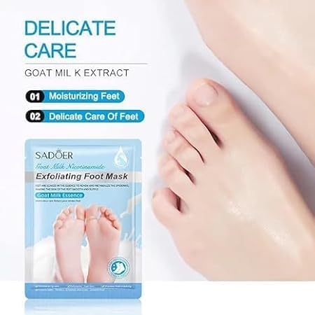 SADOER Goat Milk Nicotinamide Exfoliating Foot Mask