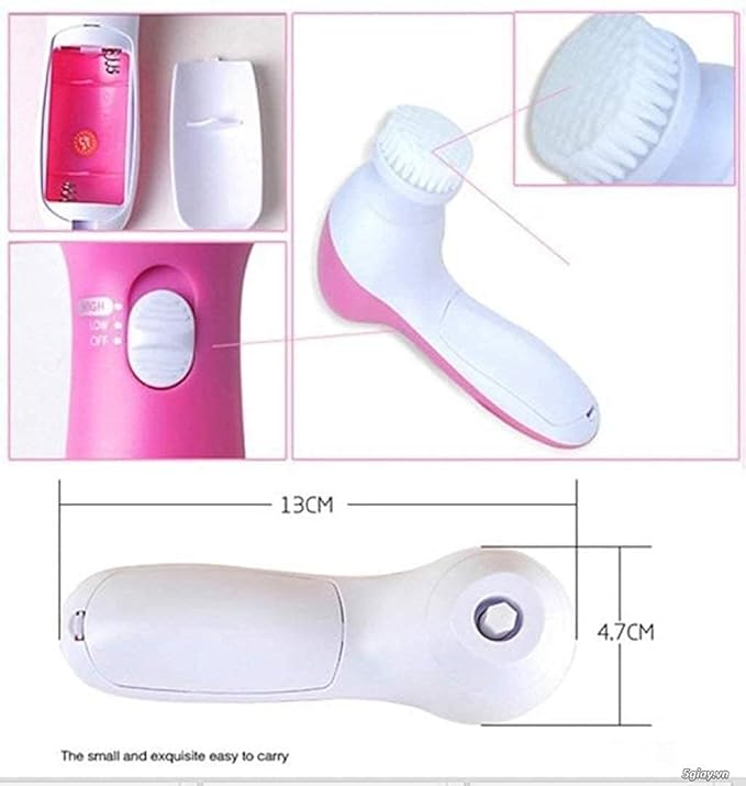 5-in-1 Facial Cleansing Brush & Electric Face Massager