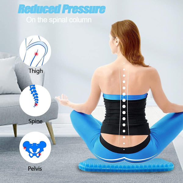 Orthopedic Gel Seat Cushion for Office Chairs, Car Seats & Wheelchairs
