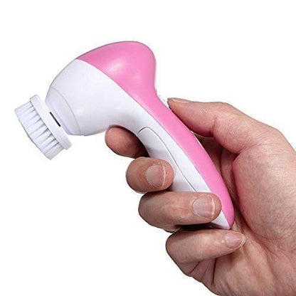 5-in-1 Facial Cleansing Brush & Electric Face Massager