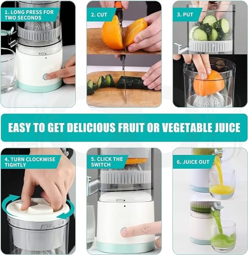 Electric Citrus Juicer Machine – Wireless 200ml