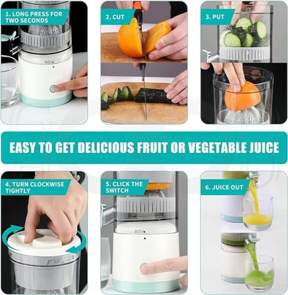 Electric Citrus Juicer Machine – Wireless 200ml