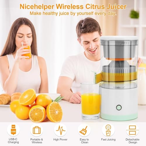 Electric Citrus Juicer Machine – Wireless 200ml