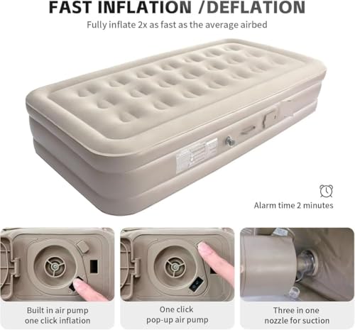 Inflatable air Single Bed with pump