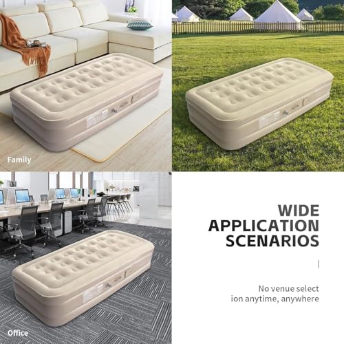Inflatable air Single Bed with pump