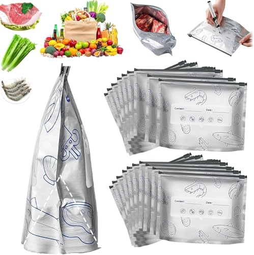 Reusable Aluminum Food Storage Bag Pack of 10