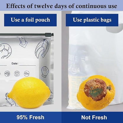 Reusable Aluminum Food Storage Bag Pack of 10