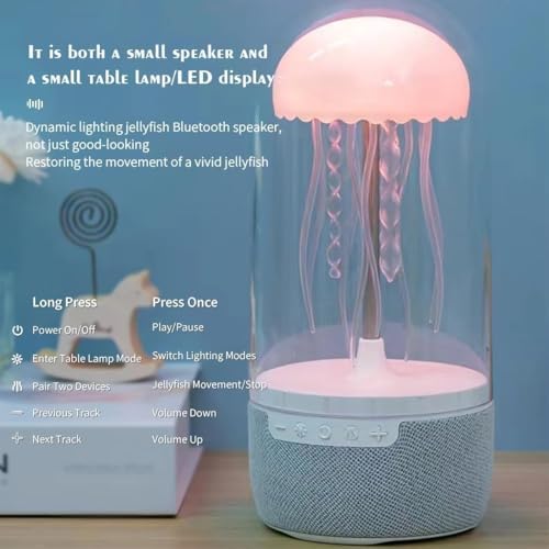 Jellyfish Lamp With Bluetooth speaker