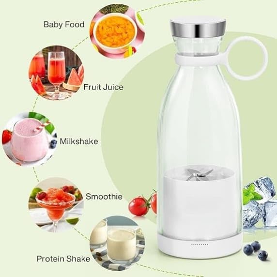 Electric Portable Mini USB Chargeable Bottle Juicer 420ML