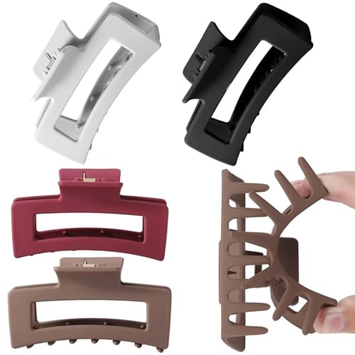 Silicone Non Breakable Hair Claw Clips for Women