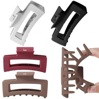 Silicone Non Breakable Hair Claw Clips for Women