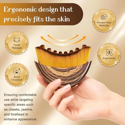 Lymphatic Contour Face Brush for Sculpting & Drainage