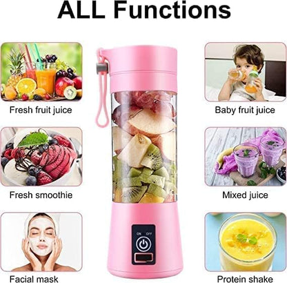 Portable USB Rechargeable Blender Juicer 380ml