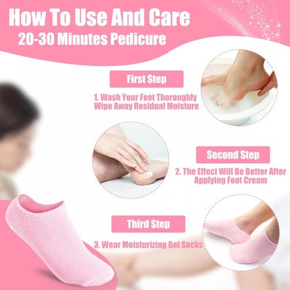 Winter Spa Gel Socks Pair