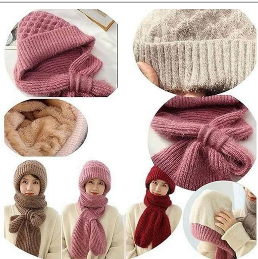Women Scarf with Cap