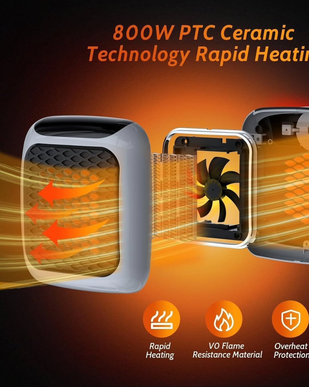 Handy Heater 800w with remote