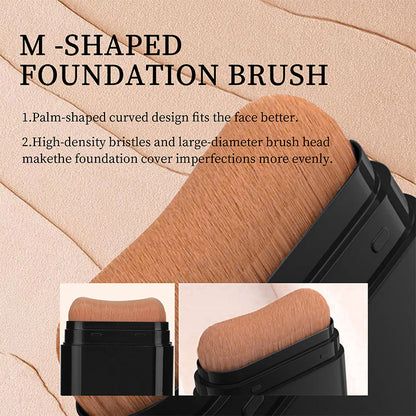 2 in 1 Creamy Long-Wear Foundation Stick with Brush