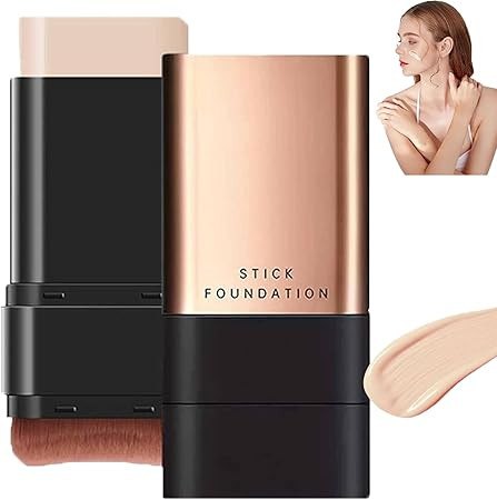 2 in 1 Creamy Long-Wear Foundation Stick with Brush