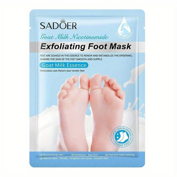 SADOER Goat Milk Nicotinamide Exfoliating Foot Mask