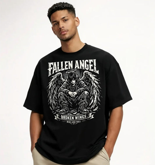 Fallen Angel Freedom Oversized Graphic Tee