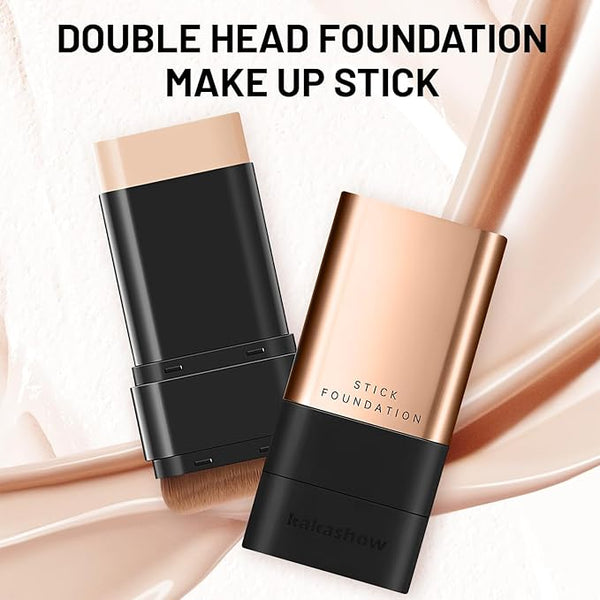 2 in 1 Creamy Long-Wear Foundation Stick with Brush